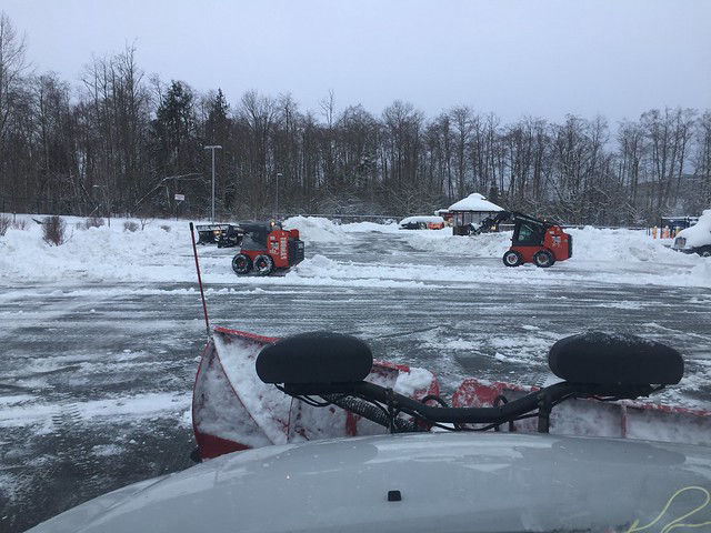 Parking Lot Snow Clearing