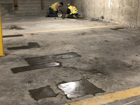 Parkade concrete repairs